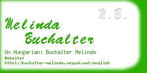 melinda buchalter business card